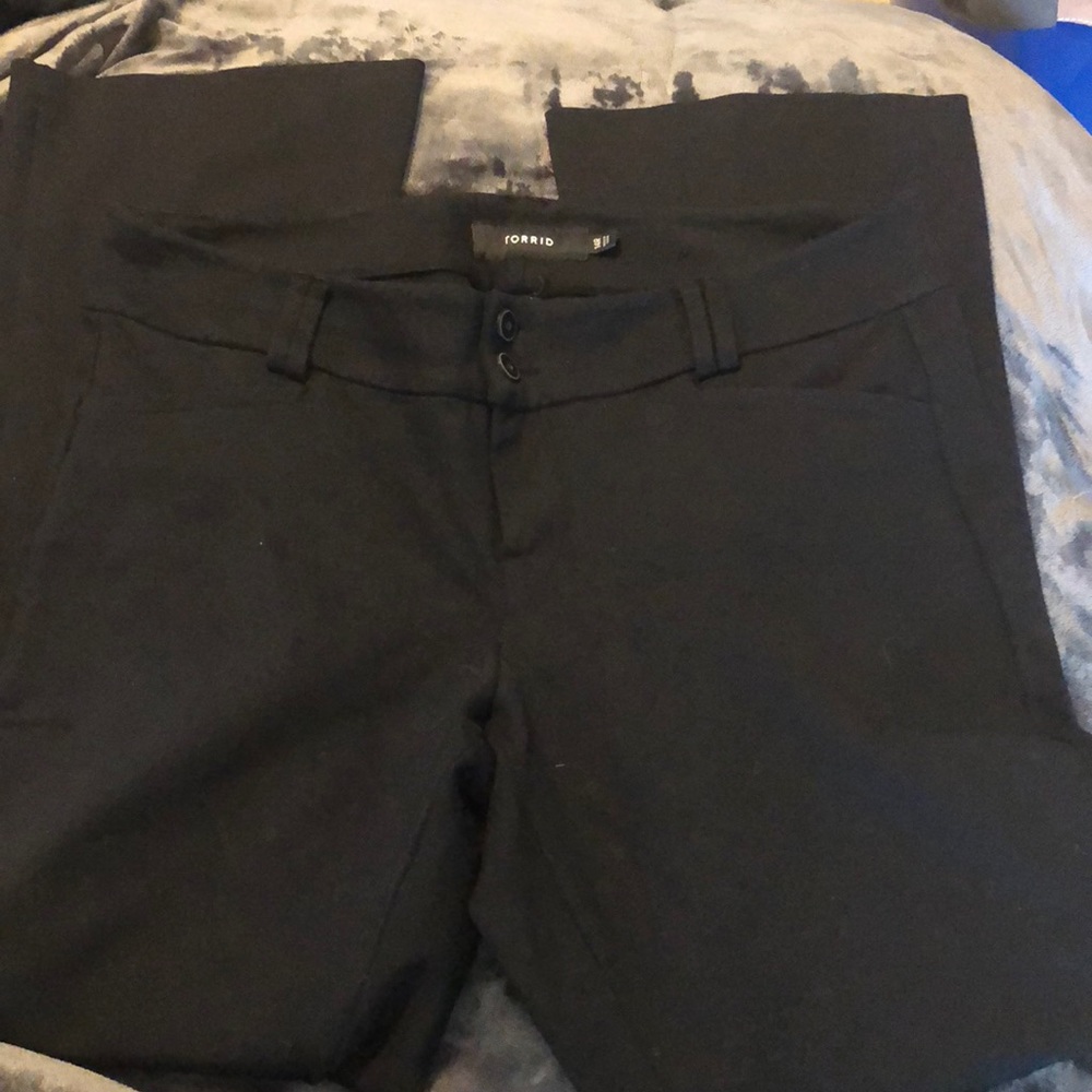 black knit dress pants